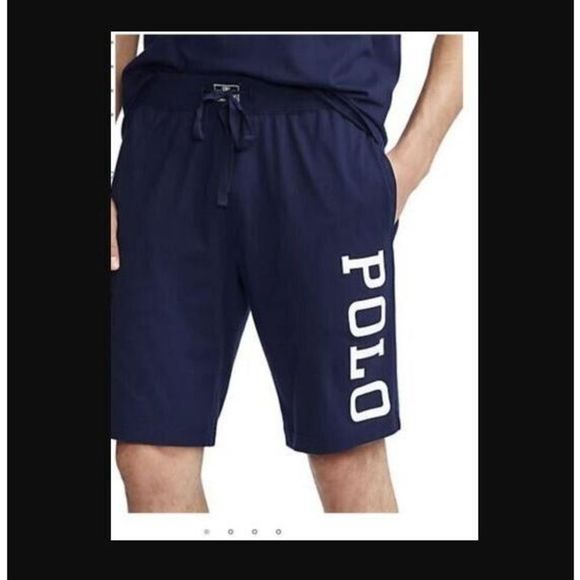 Polo Ralph Lauren PK21RL A8TL Men's Sz 4XT Navy Blue Logo Lounge Sleep Shorts - Picture 7 of 7